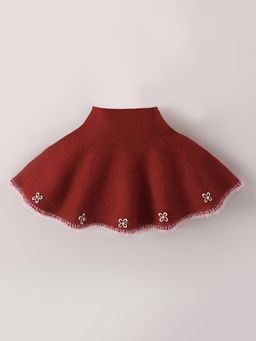 Hopscotch - Floral Embroidered Poncho Sweater