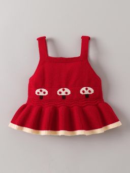 Hopscotch - Toadstool Detail Ruffle Hem Sweater
