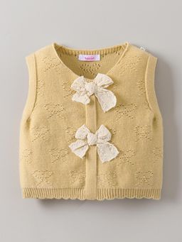 Hopscotch - Bow Detail Knitted Sweater