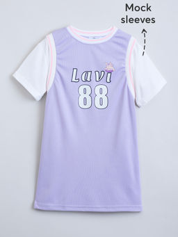 Hopscotch - Typographic A-line Casual Dress