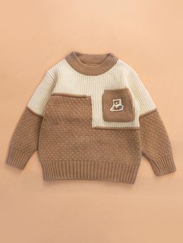Hopscotch - Textured Bear Cut & Sew Sweater