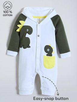 Hopscotch - Dinosaur Applique Cotton Bodysuit