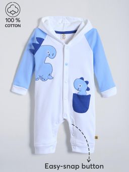 Hopscotch - Cotton Dino Patch Bodysuit