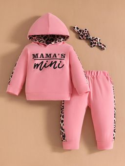 Hopscotch - 2-Pc Typographic Hooded Co-ord Set