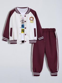 Hopscotch - 3-Pc Safari Varsity Jogger Set