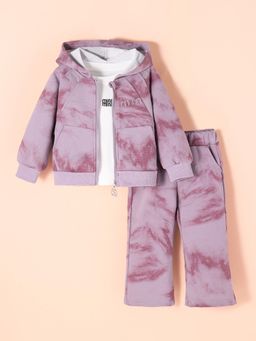 Hopscotch - 3-Pc Tie-Dye Sporty Pant Set
