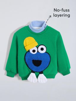 Hopscotch - Monster Applique Sweatshirt