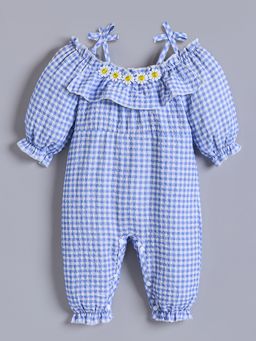 Hopscotch - Daisy Chain Off-Shoulder Jumpsuit