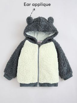 Hopscotch - Colourblock Fleece Hooded Jacket