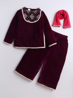 Hopscotch - 2-Pc Sequin Embellished Kurti & Sharara