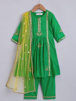 Hopscotch - 3-Pc Embroidered Kurta Set