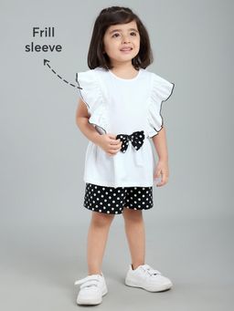 Hopscotch - 2-Pc Polka Dot Shorts & Blouse