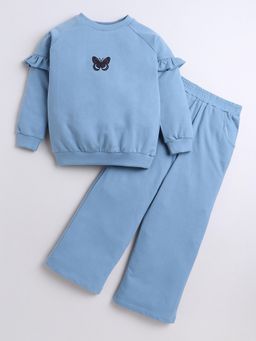 Hopscotch - 2-Pc Ruffle Embellished Sweatshirt & Pants