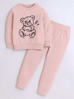 Hopscotch - 2-Pc Teddy Bear Graphic Jogger Set