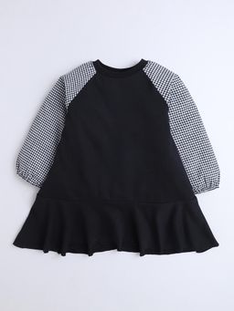 Hopscotch - Ruffled Hem Gingham Casual Dress