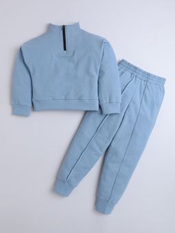 Hopscotch - 2-Pc High Neck Sweatshirt & Joggers