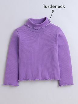 Hopscotch - Ribbed Turtleneck T-shirt