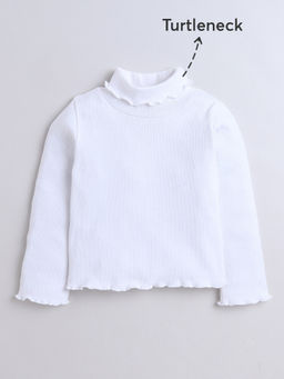 Hopscotch - Ribbed Turtleneck T-shirt