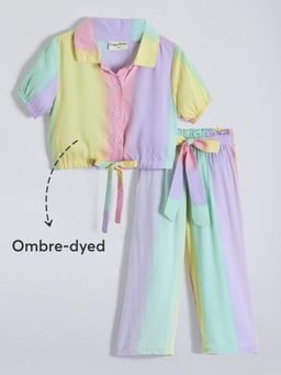 Hopscotch - 2-Pc Pastel Rainbow Pant Set