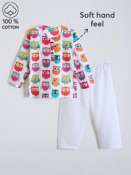 Hopscotch - 2-Pc Woodland Owl Cotton Pajama Set