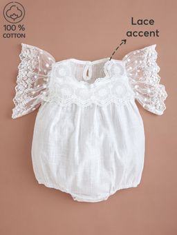 Hopscotch - Pure Cotton Lace Onesie
