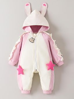 Hopscotch - Bunny Ear Applique Hooded BodySuit