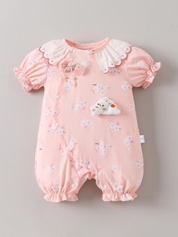 Hopscotch - Rabbit Motif Collar Romper