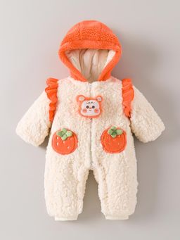 Hopscotch - Cozy Applique Hooded Bodysuit