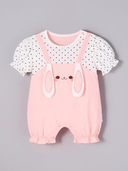 Hopscotch - Polka Bunny Suspender Romper