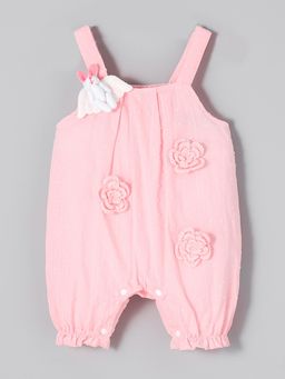 Hopscotch - Rosette Cotton Romper