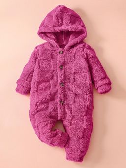 Hopscotch - Textured Hooded Bodysuit