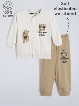 Hopscotch - 2-Pc Cuddle Bear Cotton Jogger Set
