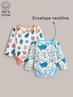 Hopscotch - 2-Pack Cotton Ocean Dreams Onesies