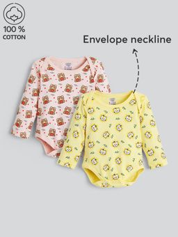 Hopscotch - 2-Pack Cotton Animal Onesies