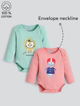 Hopscotch - 2-Pack Cotton Animal Onesies