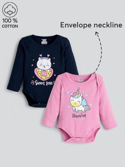 Hopscotch - 2-Pack Cotton Unicorn Onesies