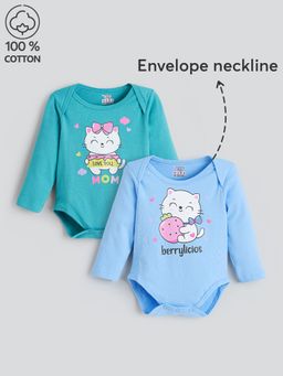 Hopscotch - 2-Pack Cotton Kitty Onesies
