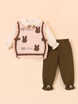 Hopscotch - 3-Pc Bunny Joggers Set