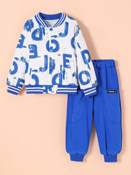 Hopscotch - 2-Pc Varsity Letter Jogger Set