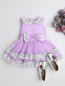 Hopscotch - Sequin Embellished Sleeveless Party Dress