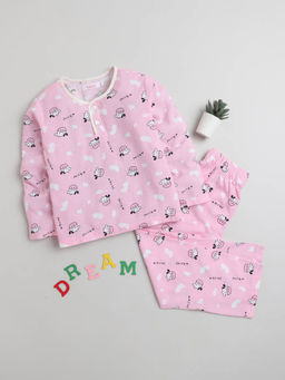 Hopscotch - 2-Pc Cow Motif T-shirt & Pajama