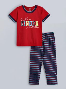 Hopscotch - 2-Pc Typographic T-shirt & Pants