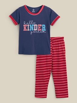 Hopscotch - 2-Pc Typographic T-shirt & Pants