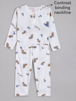 Hopscotch - 2-Pc Snuggly Nights T-shirt & Pajama