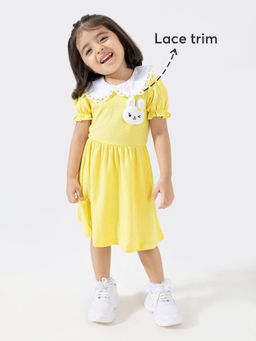 Hopscotch - Bunny Applique Casual Dress