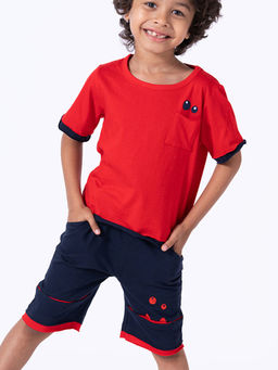 Hopscotch - 2-Pc Pure Cotton T-shirt & Shorts