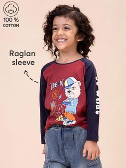 Hopscotch - Bio-Finished Raglan Sleeve T-shirt