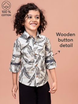 Hopscotch - Pure Cotton Leaf Shirt