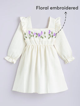 Hopscotch - Embroidered Bloom Peasant Dress