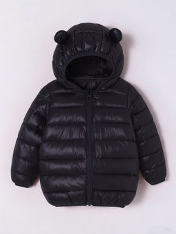 Hopscotch - Boys Black Solid Full-Sleeve Jacket